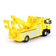 精致收藏 俊基奥图美1:43消防工程市政卡车系列黄色拖车6628汽车拖车模型